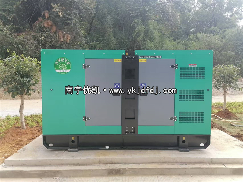 2024年11月21日，平果項(xiàng)目160kw低噪音柴油發(fā)電機(jī)組到貨試機(jī)